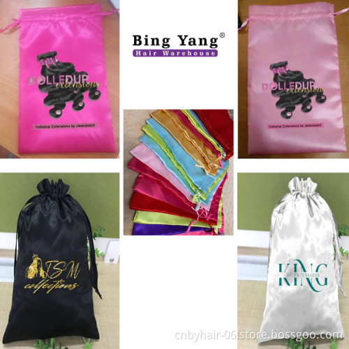 Wholesale #613 Virgin Human Hair Bundles Can Be Dyed Custom Logo And Satin Bag